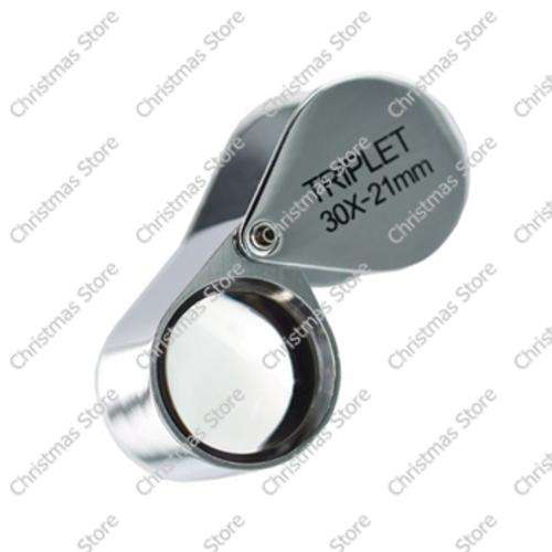 30 x 21mm Triplet Magnifying Illuminated Jewelers Loupe