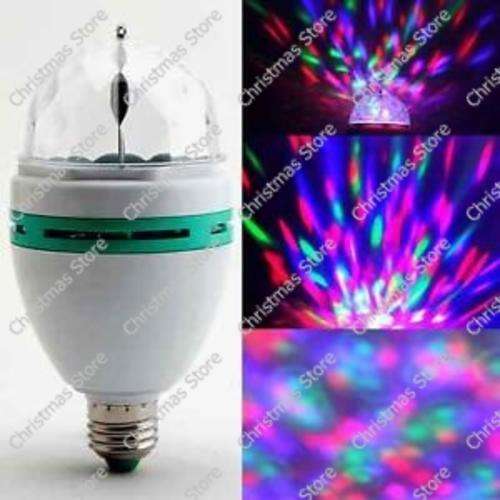 Magic Crystal Ball Effect Rotating LED Party Light Stage Light Bulb
