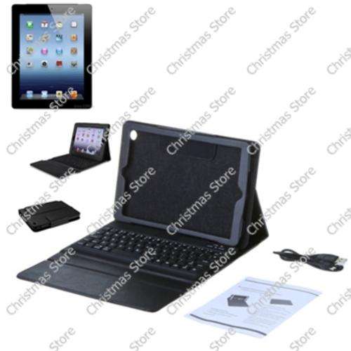 Leather Case with Wireless Bluetooth Keyboard for iPad Mini
