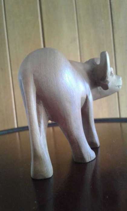 A Suberb Buffalo Woodcarving