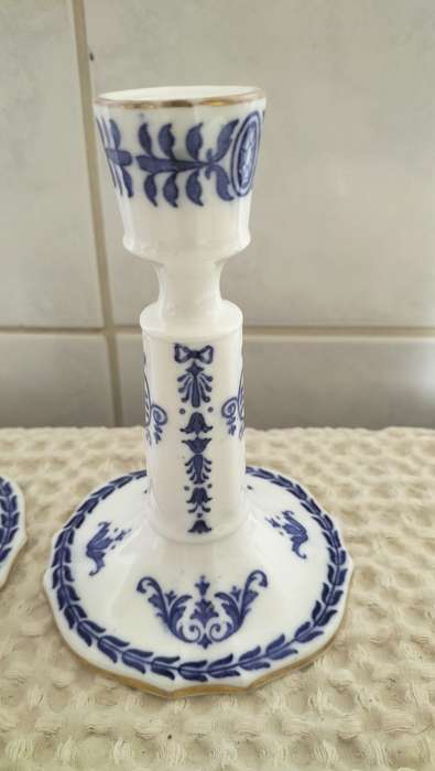 Magnificent Pair Of Vintage Wedgwood Candlesticks
