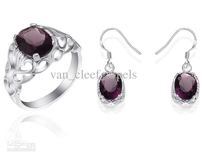 925 Silver Ring and Earring Set
