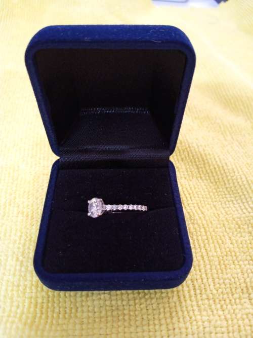 Diamond ring of an exceptional size and quality