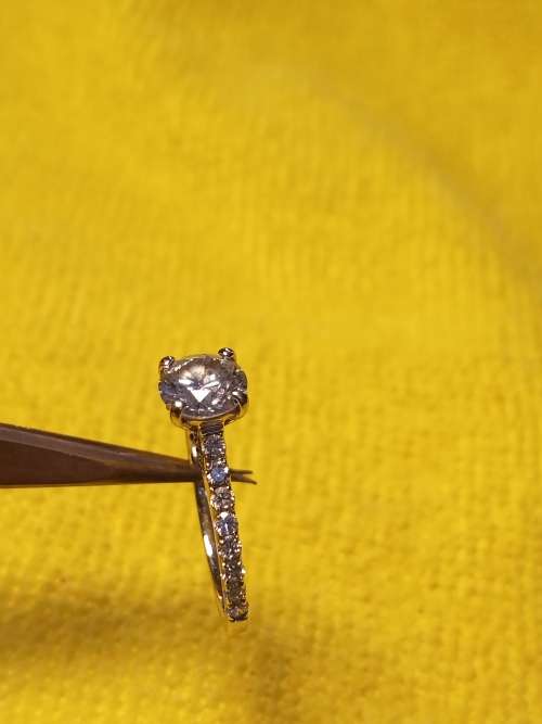 Diamond ring of an exceptional size and quality