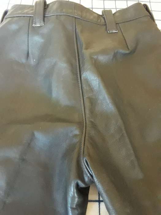 Mens leather biker pants