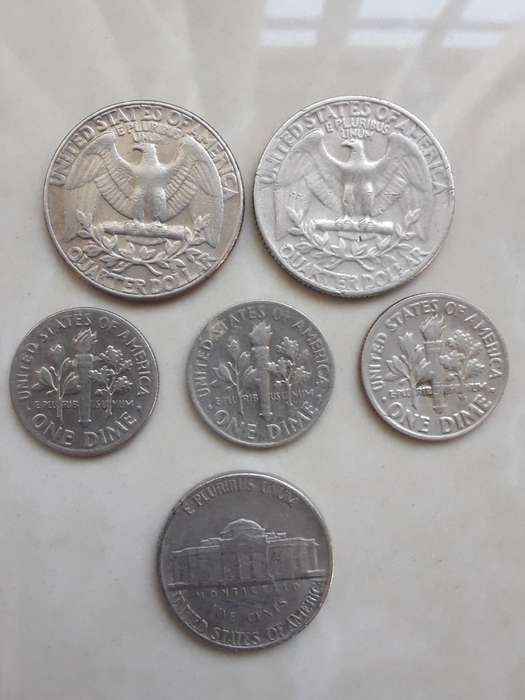 6 USA Coins