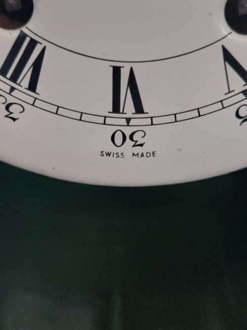 Mantel Clock : Royal Palais Swiss Handpainted Clock with Wallscone. Working
