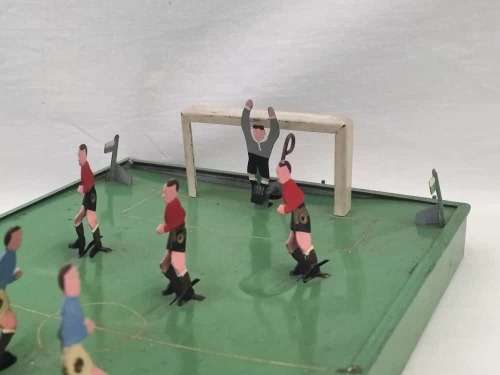Antique Tinplate Soccer Game circa 1930 ( 20 x 30 cm )