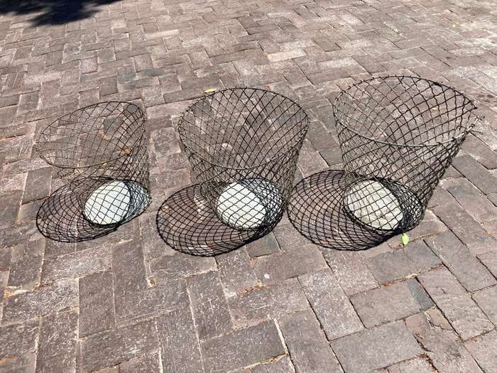 Collection of 3 School Wire Paperbins