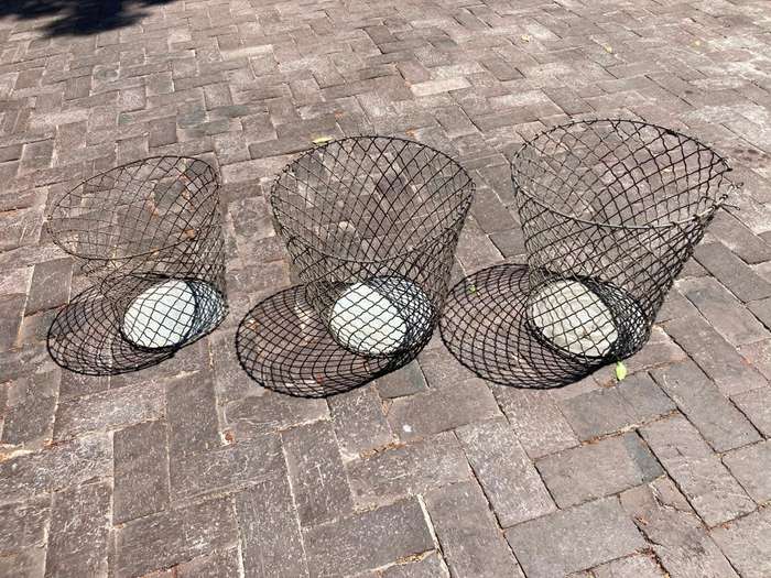 Collection of 3 School Wire Paperbins