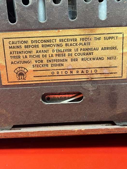 Vintage Orion 221 Radio , Hungary 1951 ( not working )