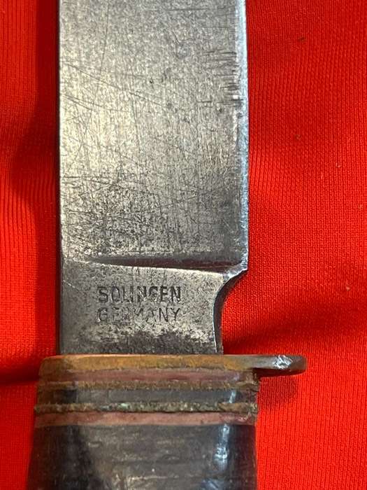 Rare German Solingen Dagger in Leather Sheath