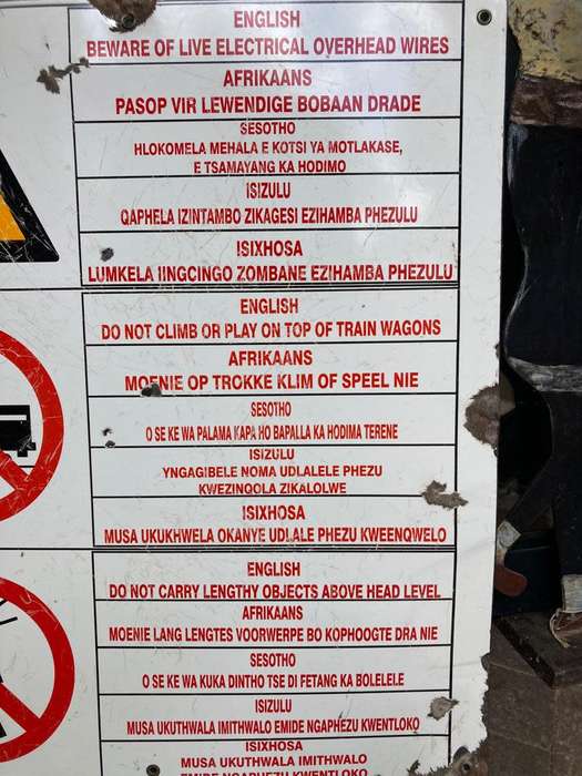 Rare Original Enamel SAR Sign in 5 Languages ( 70 x 60 cm )