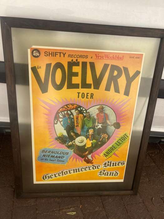 Rare Original Framed Poster of the Voelvry Toer ( 82 x 63 cm )