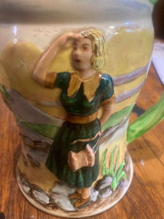 Africana: Sarie Marais Crown Devon Musical Jug , Working, 1936