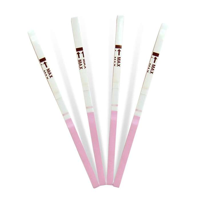 Ovulation and pregnancy test strip combo