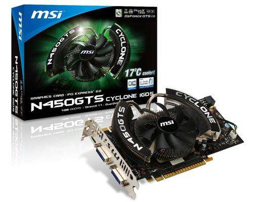 MSI N450GTS Cyclone 1GD5/OC Screen Card
