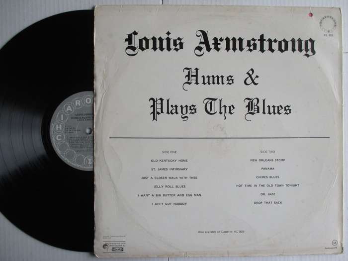 LOUIS ARMSTRONG - HUMS AND PLAYS THE BLUES - RSA VG / VG-