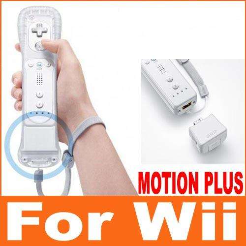 MOTION PLUS + SILICONE SLEEVE FOR FOR Wii REMOTE CONTROLLER NINTENDO Wii
