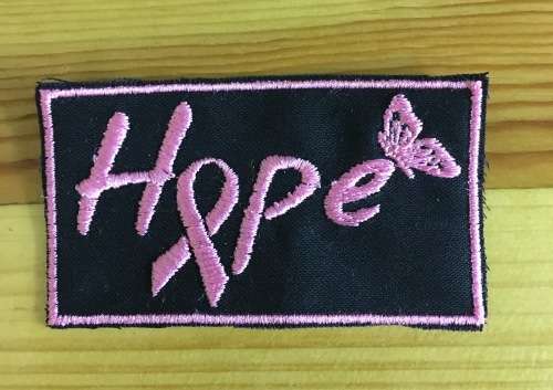 BDG147 Breast cancer hope badge patch