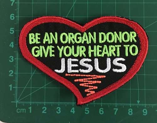 BDG784 Organ donor badge patch