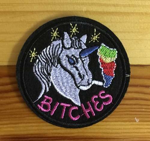 BDG1028 ROCK BAND Bitches badge patch