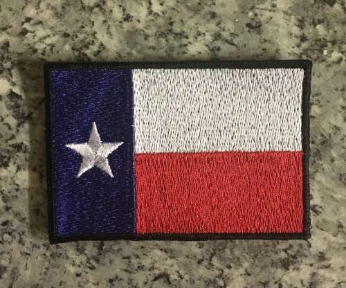 BDG1183 Texas flag patch badge