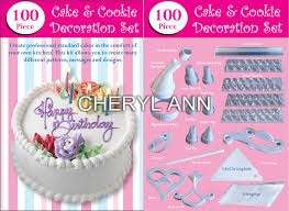 100 PIECE DECORATING KIT IN HANDY STORAGE CASE