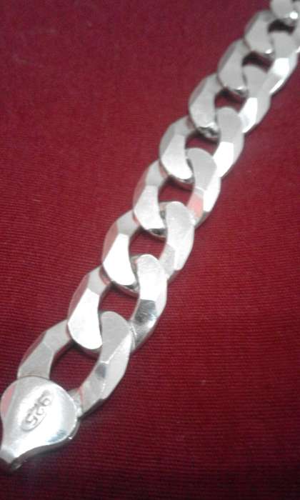 Genuine Sterling Silver Gents Italian Handchain