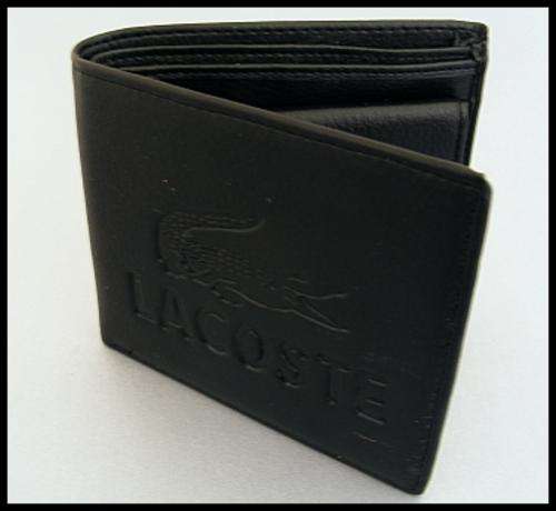 MENS LACOSTE WALLET - BLACK
