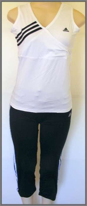 ADIDAS SPORTS SUIT - PANTS AND TOP - SIZE: MEDIUM