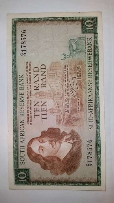 G RISSIK - R10 NOTE  - ENGLISH OVER AFRIKAANS