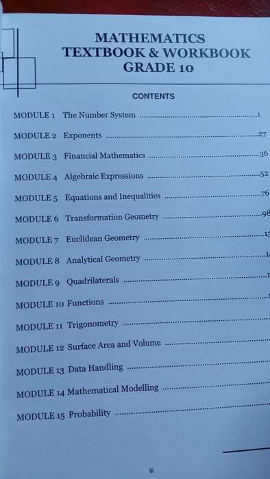 MATHEMATICS 10 TEXTBOOK AND WORKBOOK by MD PHILLIPS MIND ACTION SERIES