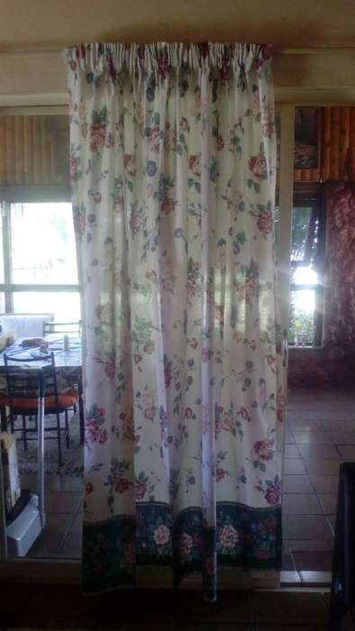 Floral curtains