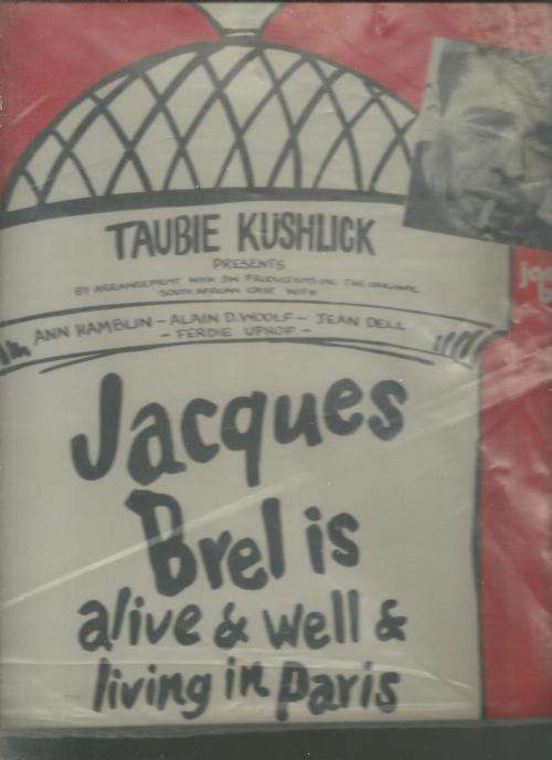 JACQUES BREL IS ALIVE &WELL &LIVING IN PARIS- TAUBIE KUSHLINK (LP)
