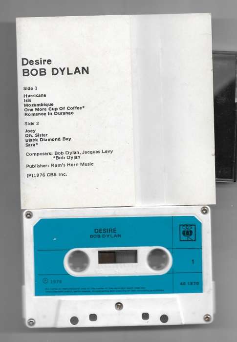 DESIRE- BOB DYLAN (CASSETTE TAPE)