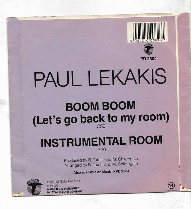 BOOM BOOM- PAUL LEKAKIS (SEVEN SINGLE)