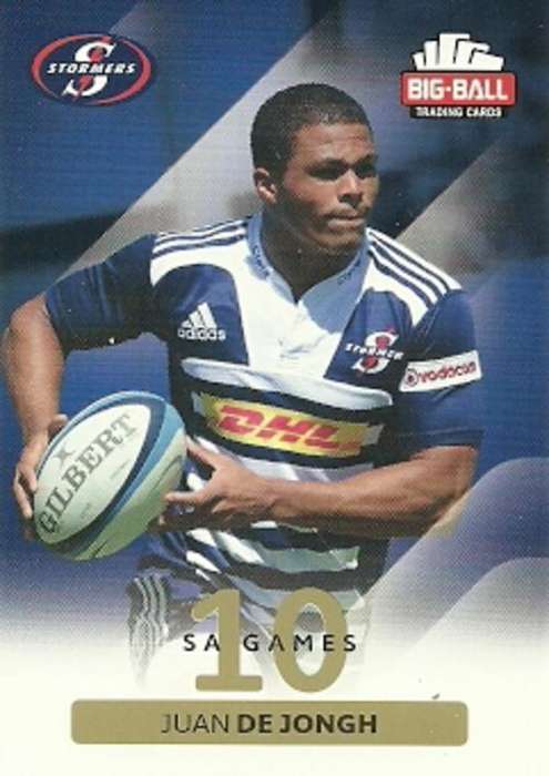 JUAN DE JONGH - 2012 BIG BALL RUGBY BASE CARD 182