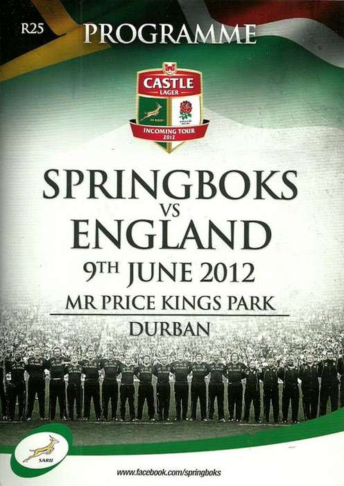 South Africa v England 2012 1st Test Match Programme