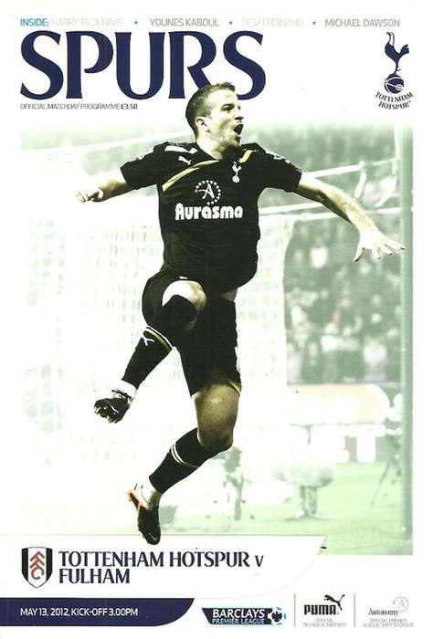 Tottenham Hotspur v Fulham 2011/12 Premier League Match Programme
