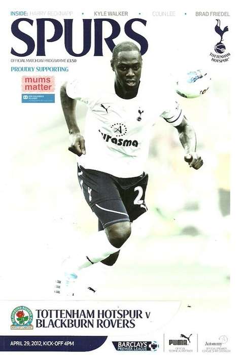 Tottenham Hotspur v Blackburn Rovers 2011/12 Premier League Match Programme