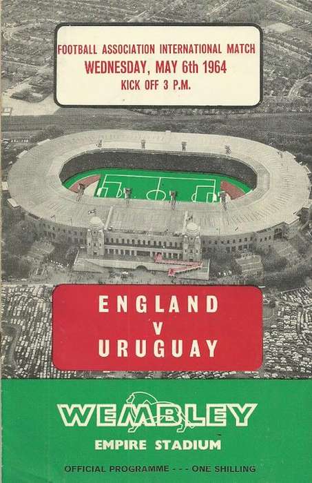 England v Uruguay 1964 International Friendly Match Programme
