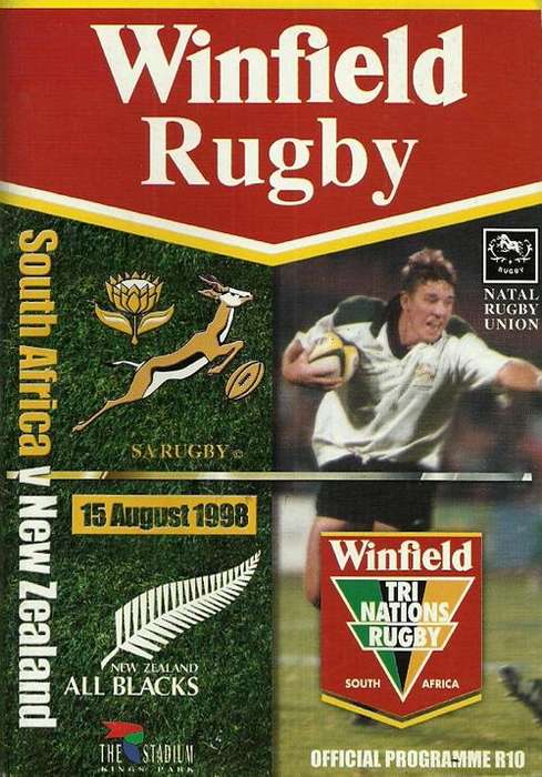 South Africa v New Zealand 1998 Tri Nations Match Programme