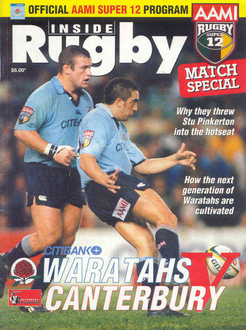 NSW Waratahs v Canterbury Crusaders 1999 Super 12 Match Programme