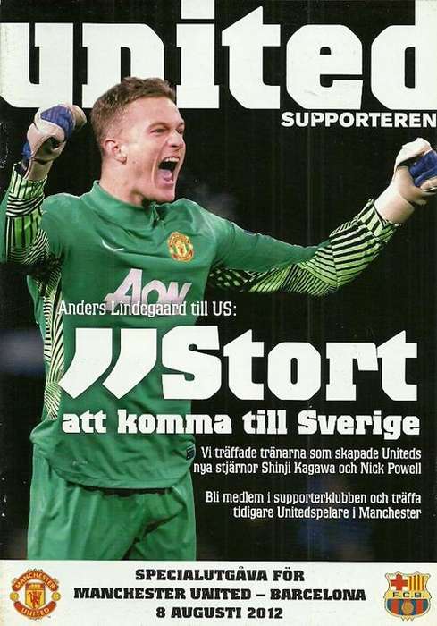 FC Barcelona v Manchester United 2012 Pre Season Friendly Match Programme