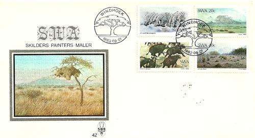 South West Africa -  Skilders . Painters . Maler FDC 42