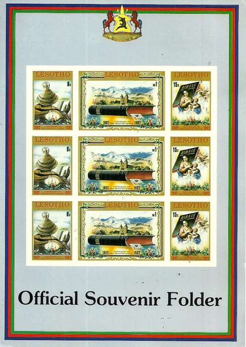 Lesotho - 1982 Centenary of the Sesotho Bible Official Folder