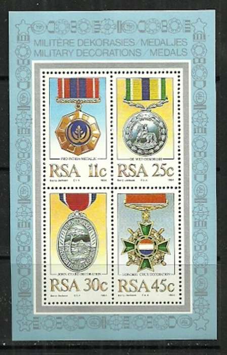 South Africa - 1984 Military Decorations MS