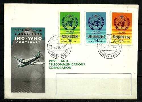Rhodesia - 1973 World Meteorological Organisation Centenary FDC