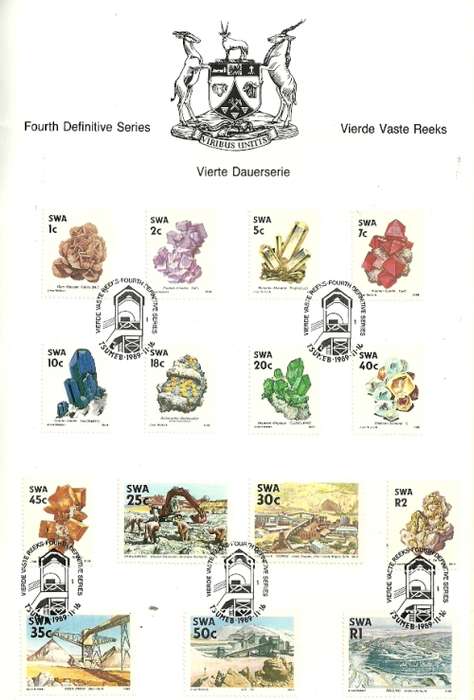 SWA - 1989 Fourth definitive Series Mines and Minerale Folder